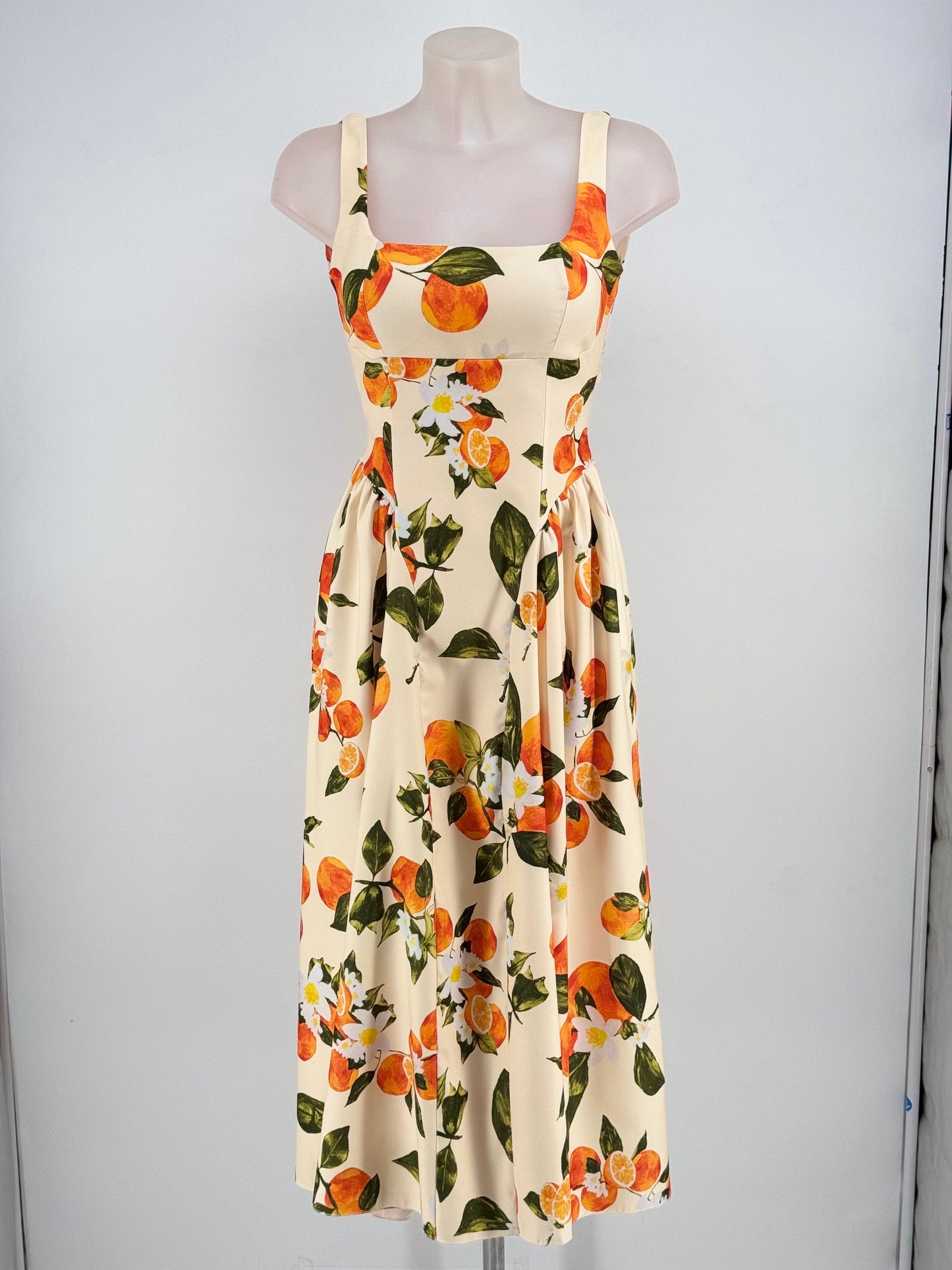 Vestido Naranja Midi - Maemuki